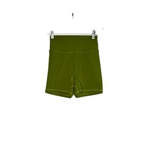 P'Tula green cycling pull on shorts size Small